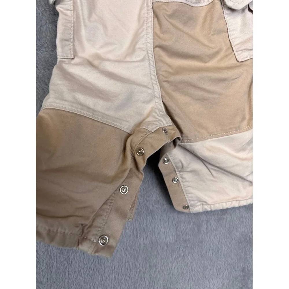 Baby Gap Patchwork Utility Romper‎ Jumpsuit 